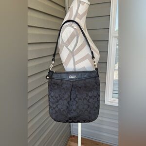 COACH Ashley Signature C Shoulder Bag Fabric/Leather